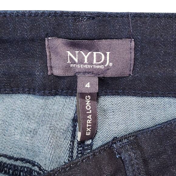 Not Your Daughters Jeans Marilyn Straight Leg Dark Wash Lift And Tuck Sz 4 Long - Picture 4 of 11